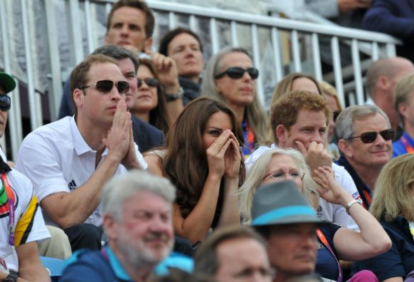 Prince William, Duchess of Cambridge, and Prince Harry (Splash)