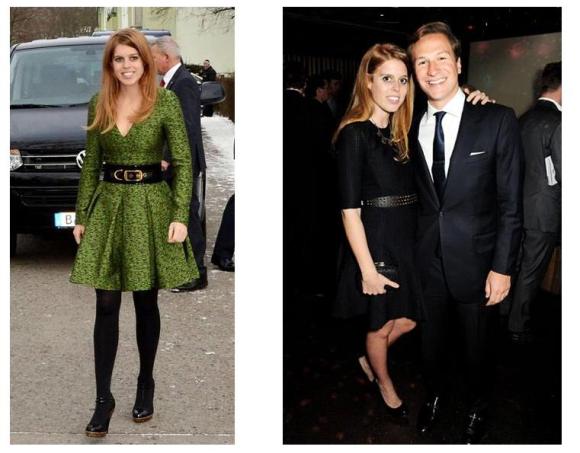 Princess Beatrice, Dave Clark  (Photos courtesy of HELLO!)