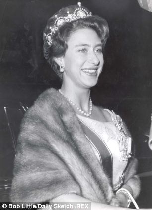 Princess Margaret wearing the tiara to state dinner