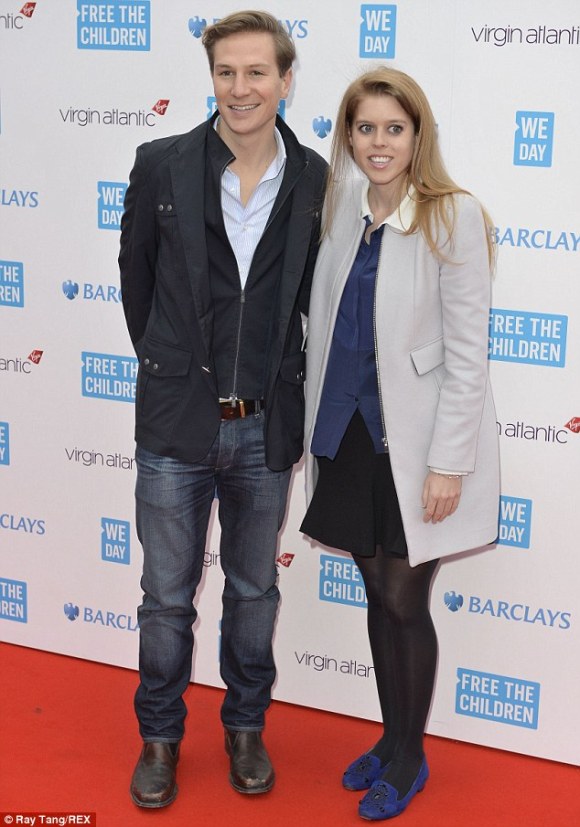 Princess Beatrice and Dave Clark at We Day event