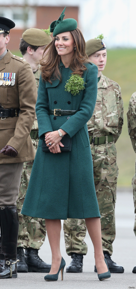 The Duke And Duchess Of Cambridge Attend The St Patrick's Day Parade At Mons Barracks, Aldershot