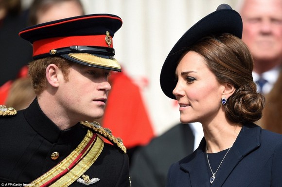 Prince Harry and Duchess of Cambridge, Friday, 3/13/15
